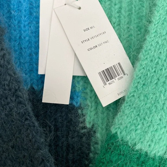 VINCE
Mohair & Alpaca Intarsia Wave Cardigan - Picture 2 of 8